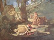 Nicolas Poussin E-cho and Narcissus (mk05) Spain oil painting reproduction